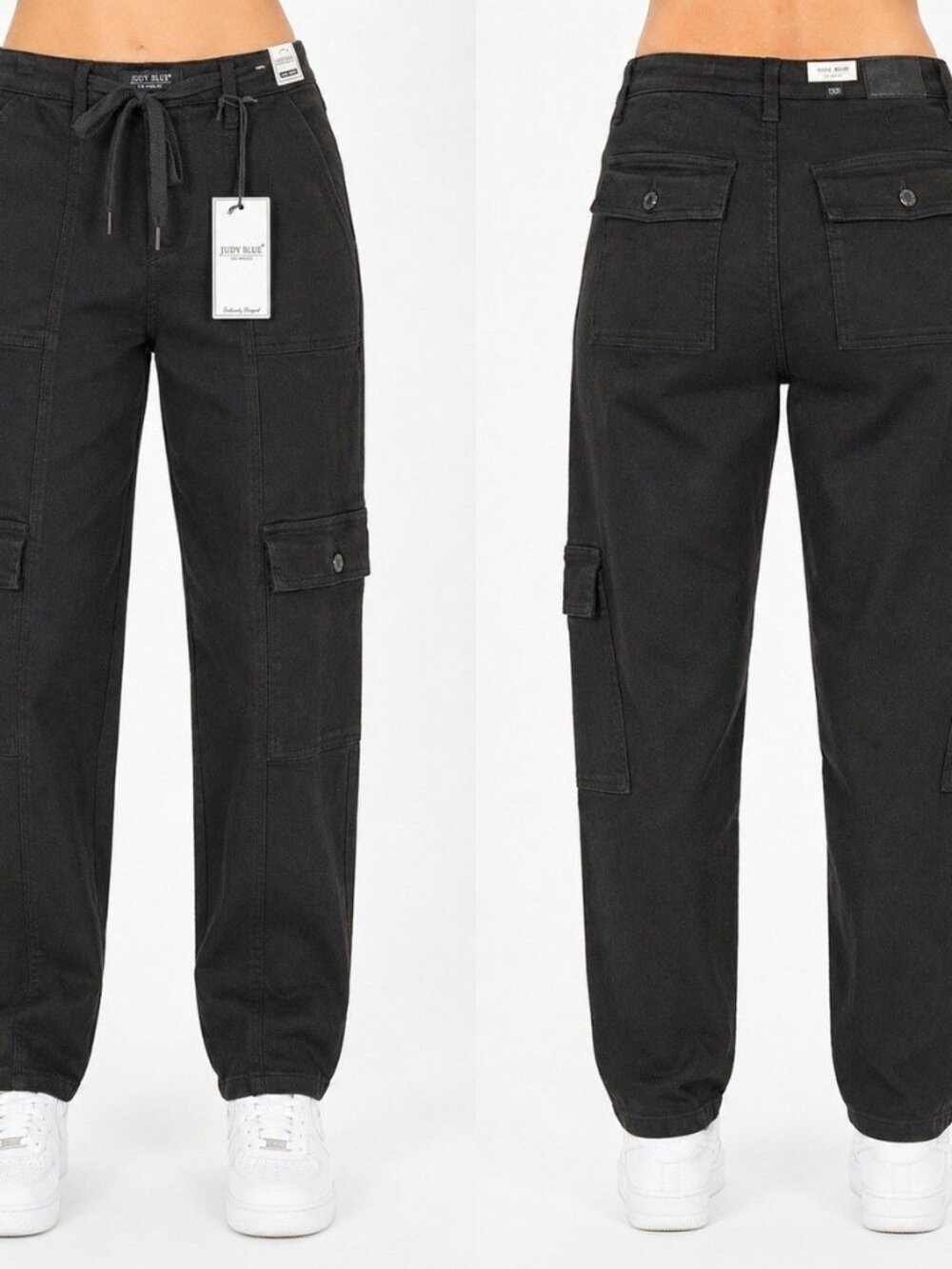 NWT JUDY BLUE plus jogger denim pants in black (18W)